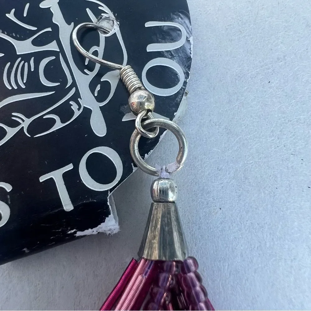 Handcrafted From Artisan Hands To You Boho Beaded Drop Earrings